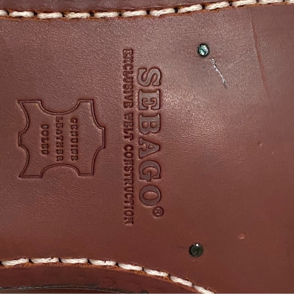 Sebago for Hitchcock Mens Brown Leather Loafers / NWOT / Size 9 /Hitchcock Wide - Picture 7 of 10